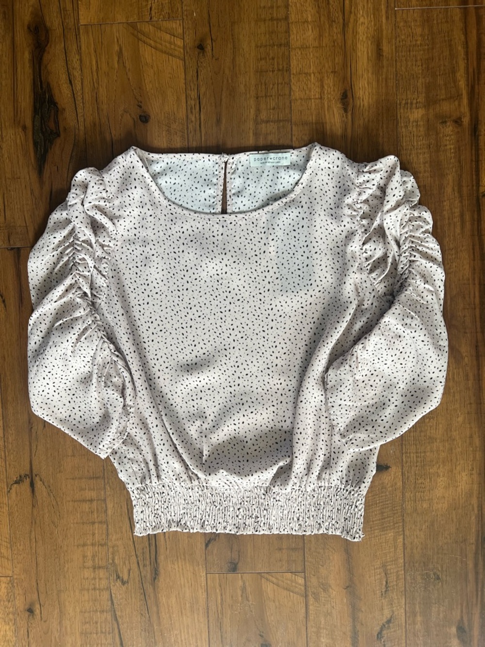 Paper Crane Scattered Dot Blouse - Size Large